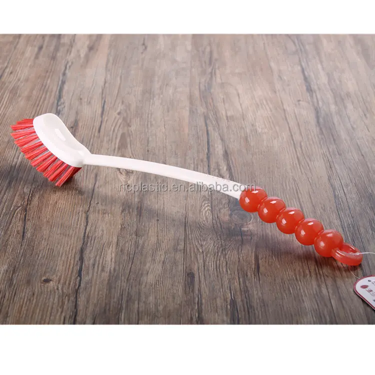 Plastic Long Handle Home Toilet Bowl Scrub Double Side Bathroom Cleaning Brush