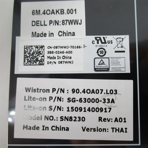 全新笔记本电脑键盘适用于 dell latitude 3340 e5450 e7450 泰式黑色 - Product Image 2