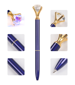 新款促销光笔与水晶礼品笔套装带盒豪华金刚石笔晶体的光