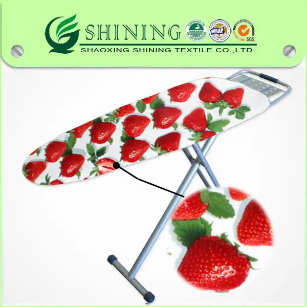 strawberry design cotton ironing board cover with foam pad