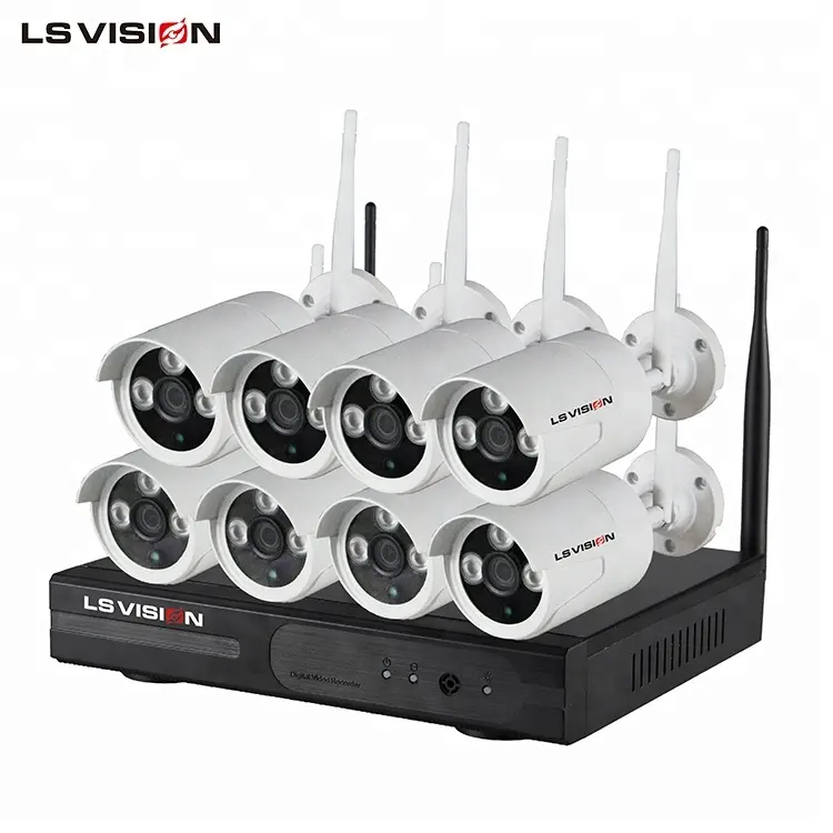 LS VISION 960P 8ch الفيديو تسجيل الصوت اللاسلكية أمن الوطن نظام كاميرا CCTV طقم NVR
