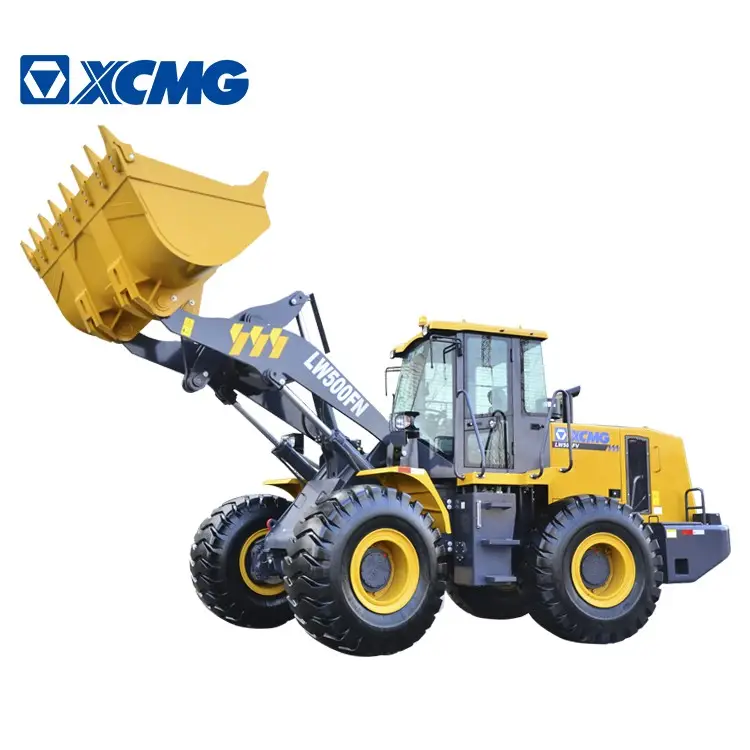 GoldenSupplier XCMG LW500FN 5ton CARICATORE 4 RUOTE DIESEL MOTORE di GOMMA di PNEUMATICI CON AC CABINA PALLET MORSETTO FORCELLA ATTACCO RAPIDO