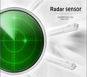 統合パーキングライト9W18WT8マイクロ波レーダーモーションセンサー<span class=keywords><strong>LED</strong></span>チューブライト、20% 薄暗いオプション付き