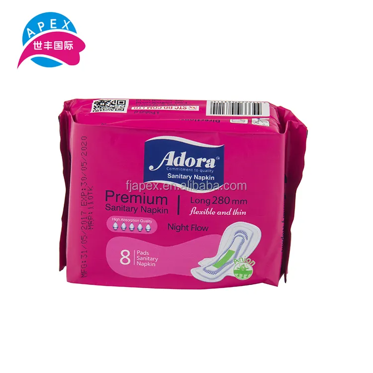 Serviettes hygiéniques jetables en coton pour femmes, pièces, produits d'hygiène, serviettes hygiéniques