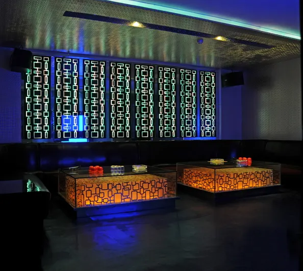 Decoração de clube noturno com iluminação led, estilo legal, festa noturna, decoração
