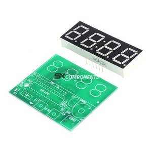 4-stellige Digitaluhr Mikro controller Zeitanzeige DIY LED Electronic Production Kit Teile Uhr DIY Leiterplatte - Product Image 3