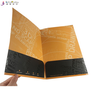 Thư Mục Trình Bày 2 Túi Với Khe Cắm Thẻ Kinh Doanh Và In Tay Áo CD - Product Image 3