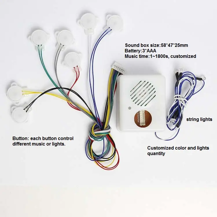 Müzik kutusu oyuncak ses modülü, bebek ses kutusu kullanarak oyuncaklar