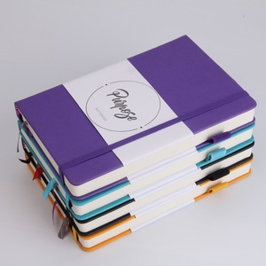 Diario personalizzato stampa a colori produttori di taccuini rigidi blocco note fascia elastica in pelle in stock diario scopo copertina rigida - Product Image 2