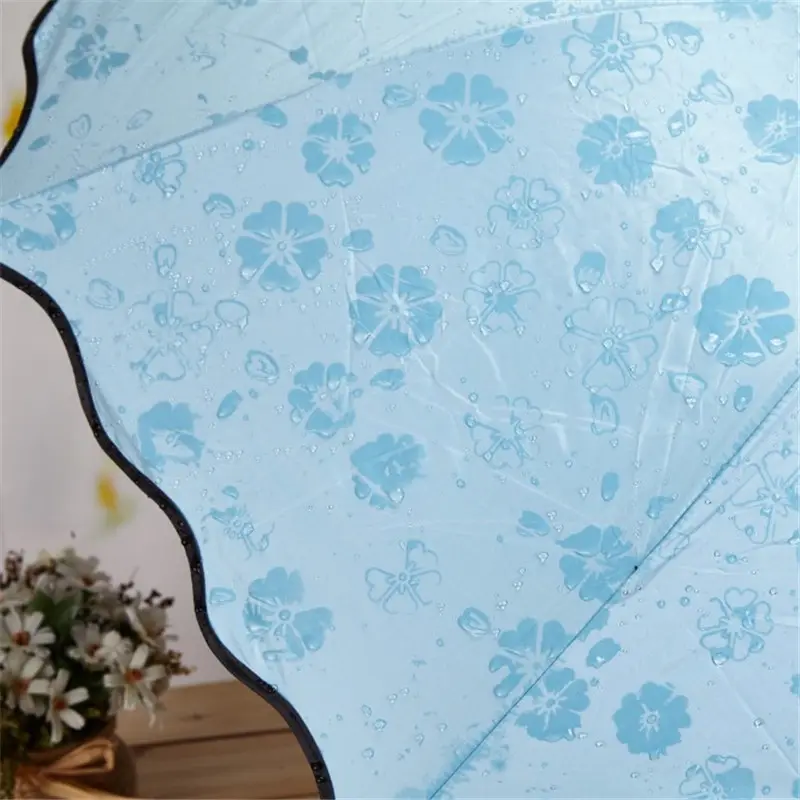 Oempromo Oem на заказ красивый 3 складной зонт минималистичный дорожный индивидуальный Логотип Зонт с резиновой ручкой оптом оцинкованный железный