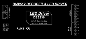 Standard DMX512 Control 6CH DMX Controller für RGB LED Strip