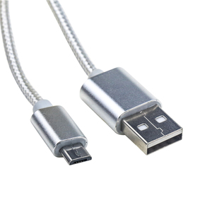 סיטונאי 1 מטר ניילון קלוע PVC מיקרו usb כבל