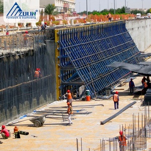 Modulares Wand schalung system mit einseitiger Halterung Verstellbare Stahl konstruktion für den Gruben tunnel des Graben fundaments