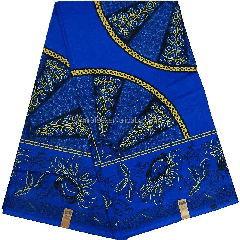 Tissu imprimé à la cire africain beau design robe matériel mode imprimé 100 coton