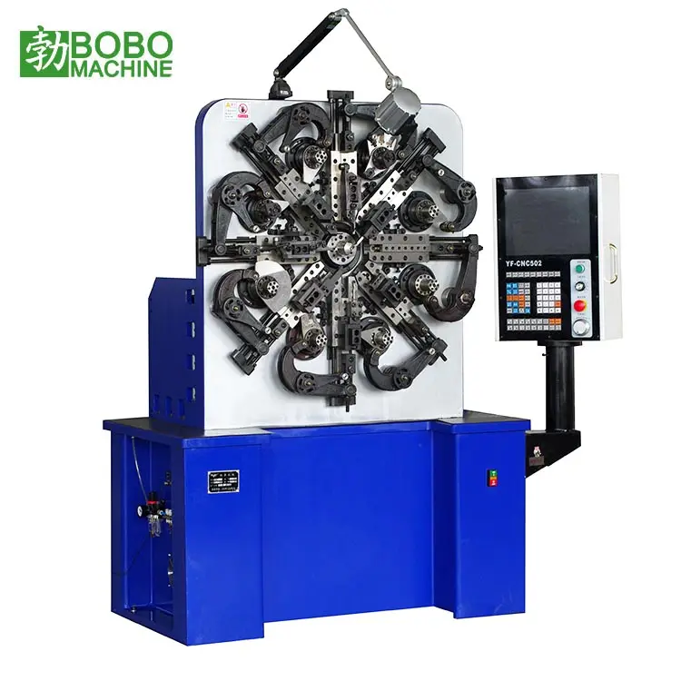 Máquina de compresión de bobinado de doblado de resorte de alambre CNC de 0,8-3,0mm