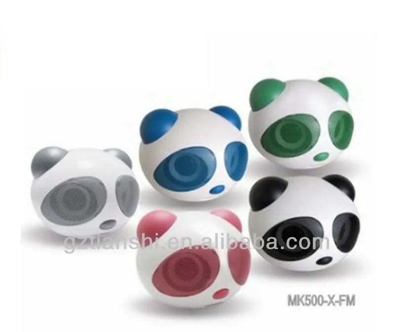 Altoparlante portatile mini panda colorato con design carino, mini altoparlante portatile con radio fm, radio altoparlante portatile con porta usb