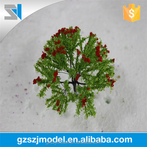 用于建筑模型制作的塑料模型树，良好的价格微型模型材料