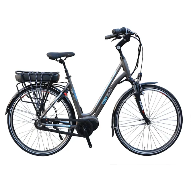 Bafang-bicicleta eléctrica de estilo sueco, bici eléctrica con luz, tuning, 26/28