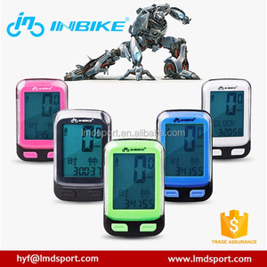 2.4 GHz digital sem fio USB recarregável <span class=keywords><strong>multi</strong></span> função computador de bicicleta com 300LM farol