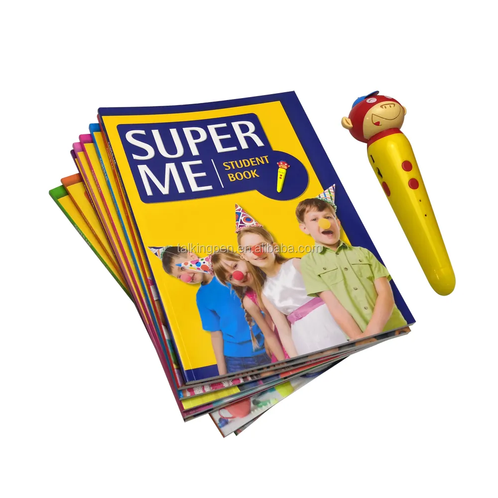 Super Me Per Bambini di Sviluppo Libro di Testo Cinese Digital Voice Recorder Penna della Lettura del Quaderno di Scuola