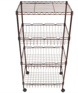 4 regal Einstellbare Stahl Organizer Draht Rack Heavy Duty Lagerung Regale Einheit Stahl Organizer
