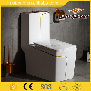 Hot Sell Middle East New Design Ceramic <strong>Toilet</strong> S-trap 250mm 4 Inch Washdown One Piece Colored square <strong>Toilet</strong>