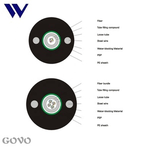GOVO YOFC dış mekan kablosu GYXTW-6B1.3 6 çekirdek merkezi tüp Fiber optik kablo