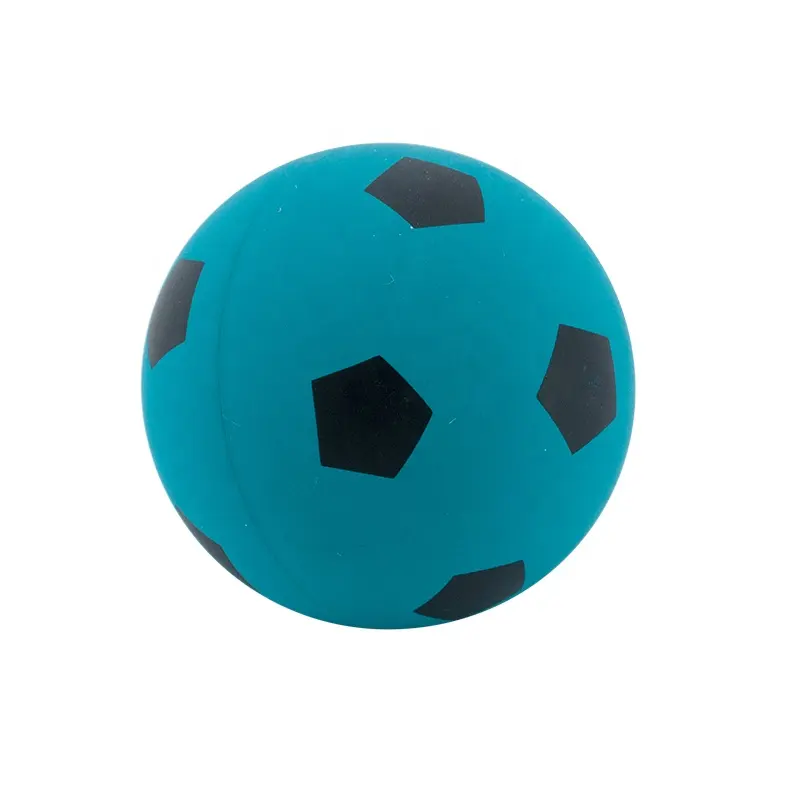 60mm football soccer ball shape hollow rubber bouncy ball for children toy