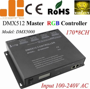 Controlador maestro DMX512 LED programable de alta calidad, DMX 5000, 170 píxeles, 8 puertos, 4096 canales - Product Image 2