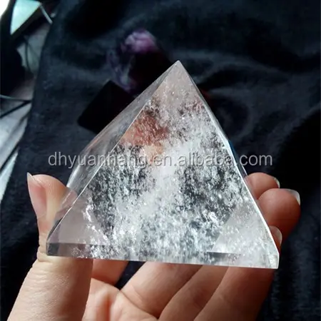 Wholesaleナチュラルロッククリア水晶ピラミッド、クリスタルヒーリングピラミッド販売のため