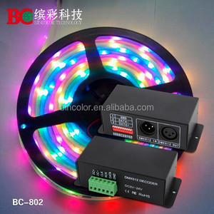 DC5V DMX512 arduino lpd8806 светодиодная полоса dmx декодер, светодиодная полоса arduino DMX драйвер