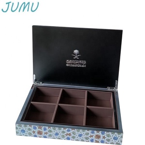 高級ラマダン木製デートギフト包装箱トレイ付き - Product Image 4