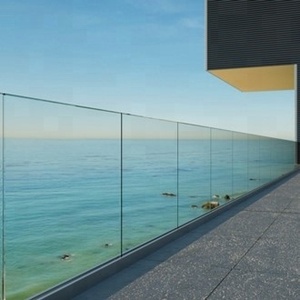 Frameless Aluminum U Base Shoe Glass Balustrade Handrail Railing Fitting for <strong>Balcony</strong> - Product Image 3