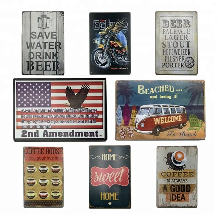 Meine Garage Dekor Bar Pub Home Vintage Stil Retro Poster Metall Zinn Retro Auto Metall Wand schild Auto für Supermarkt