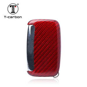 T-Carbon เคสกุญแจรถยนต์,เคสกุญแจรถยนต์สำหรับ Land Rover และ Jaguar ฝาครอบกุญแจคาร์บอนไฟเบอร์แฟชั่น - Product Image 2