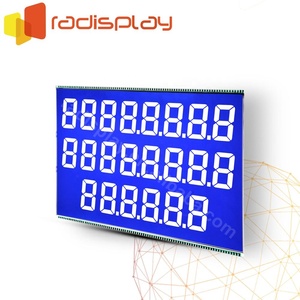 776 /886 Negativer blauer VA-Kraftstoffsp ender STN TN 7-<span class=keywords><strong>Segment</strong></span>-<span class=keywords><strong>LCD</strong></span>-Anzeige