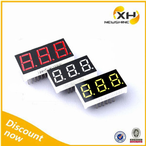 FND <strong>Common</strong> <strong>Anode</strong> 0.56 Inch LED <strong>7</strong> <strong>Segment</strong> <strong>Display</strong> 3 Digit RED 0.56&quot; <strong>7</strong> <strong>Segment</strong> Led <strong>Display</strong> 3 Digits Seven <strong>Segment</strong> for Indoor - Product Image 2