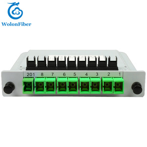 <strong>1</strong> <strong>Input</strong> 8 <strong>Output</strong> Fiber Optic Insert Typer PLC <strong>Splitter</strong> 1X8 Plugin PLC <strong>Splitter</strong> with Adapter SC APC 1x8 plc <strong>splitter</strong>