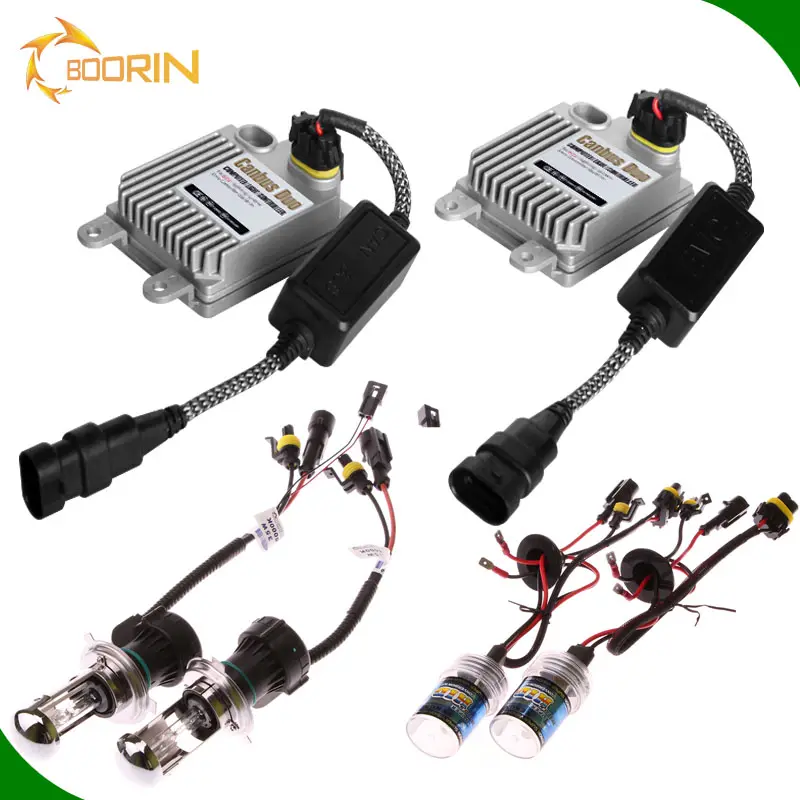 Las luces Hid coche slim 12V 24V hid lastre kit de Xenón hid h7 8000K 6000K 75W 35W H4 H11 H13 9004 9005 D1S D2S 881 h16 kit de Xenón hid