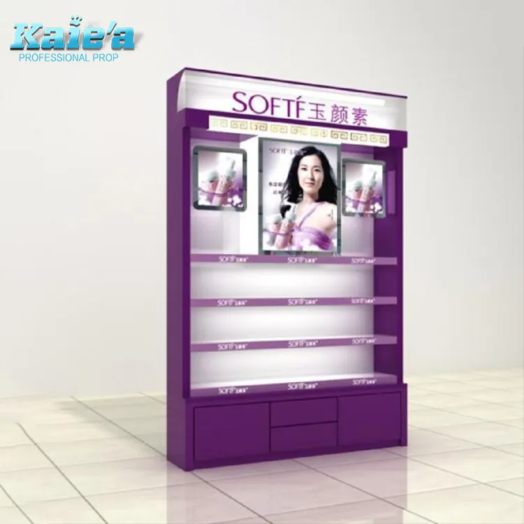 Factory price makeup cosmetic display stand design for cosmetic