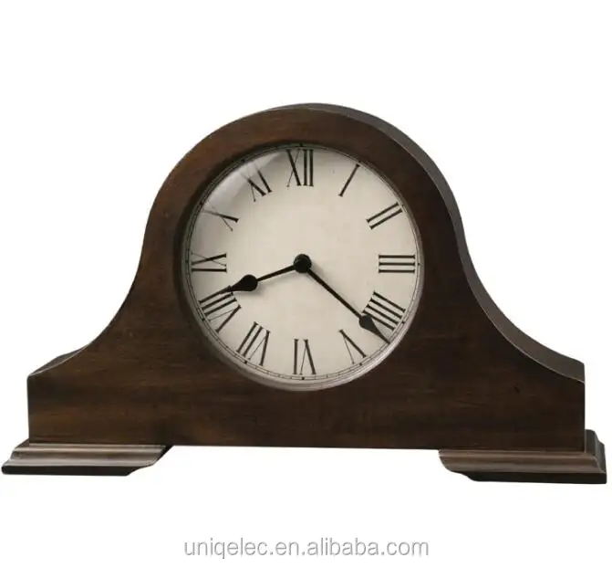 MDF wood mantel table clock for home decor Saat