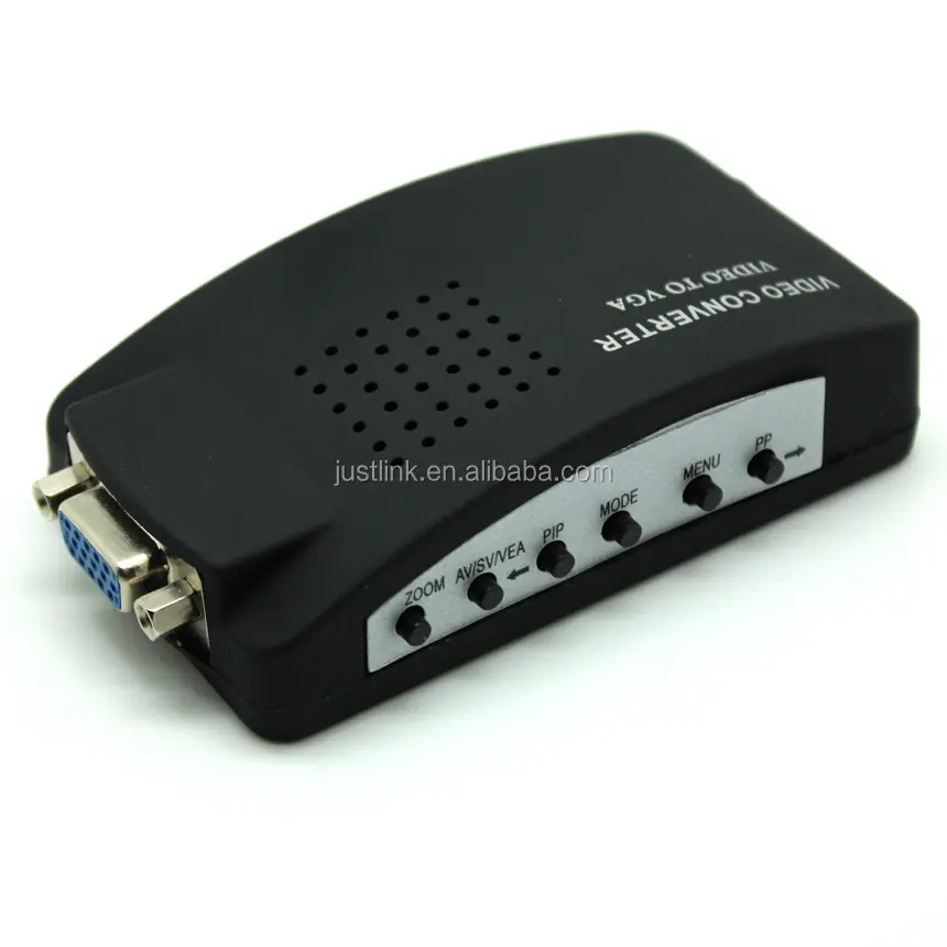 Wholesale factory supply AV to VGA Converter (TV to PC) RCA Composite and S-Video to VGA Converter