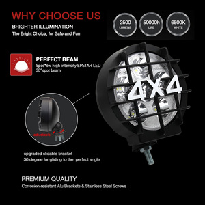 スーパーパワー4 × 4 <span class=keywords><strong>led</strong></span>スポットライトジープ<span class=keywords><strong>6.3</strong></span>インチラウンド12ボルト30ワット<span class=keywords><strong>led</strong></span>ワークライト
