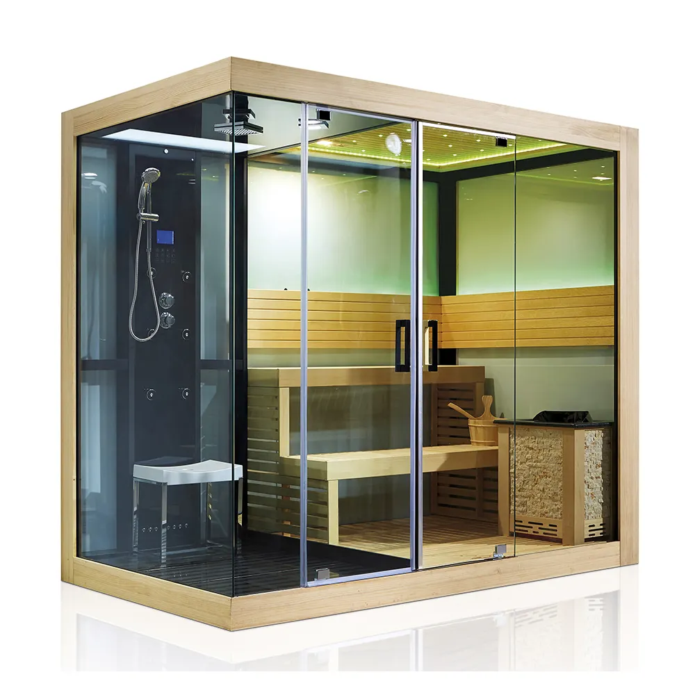 Lusso Moderno Europeo di Design Doccia A Vapore Stanza con Il Tempo Libero Sauna Secca (M-6032)