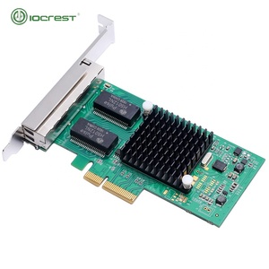 IOCREST pci express 4ポートギガビットイーサネットインテルi350サーバーのネットワークカード - Product Image 1