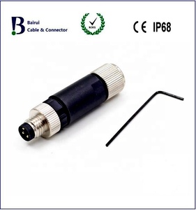 M8 nhựa 4-pin Nữ Thông tư cảm biến kết nối DIN loại với vít-kẹp địa chỉ liên lạc chất kết dính <span class=keywords><strong>768</strong></span> Series cho tín hiệu điện - Product Image 6