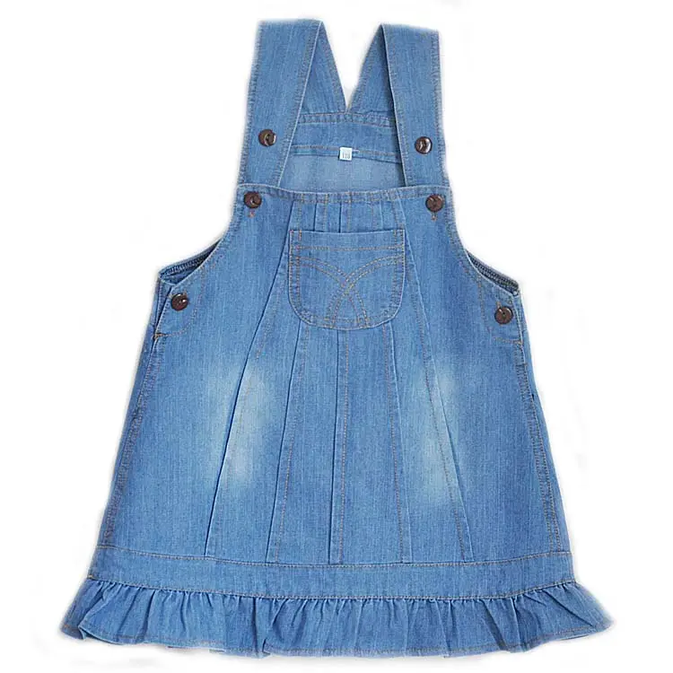 Baby Girls Dress Summer Cute Kids Dress For Girls Kids Costume Backless Denims Suspender Overalls Jeans Baby Girls Clothing