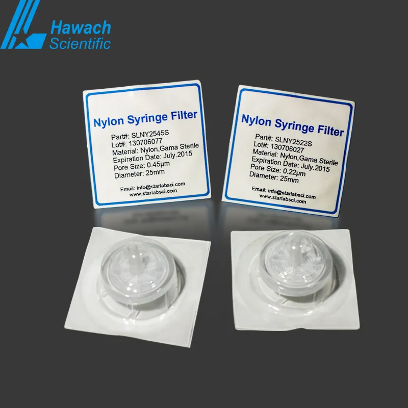 0.22um nylon micron lab disposable syringe filter