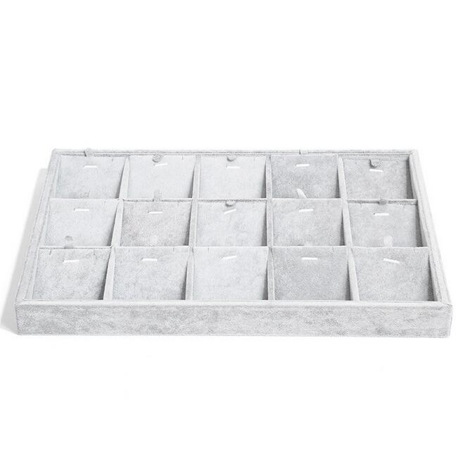 Grey 12 mini pillows tray