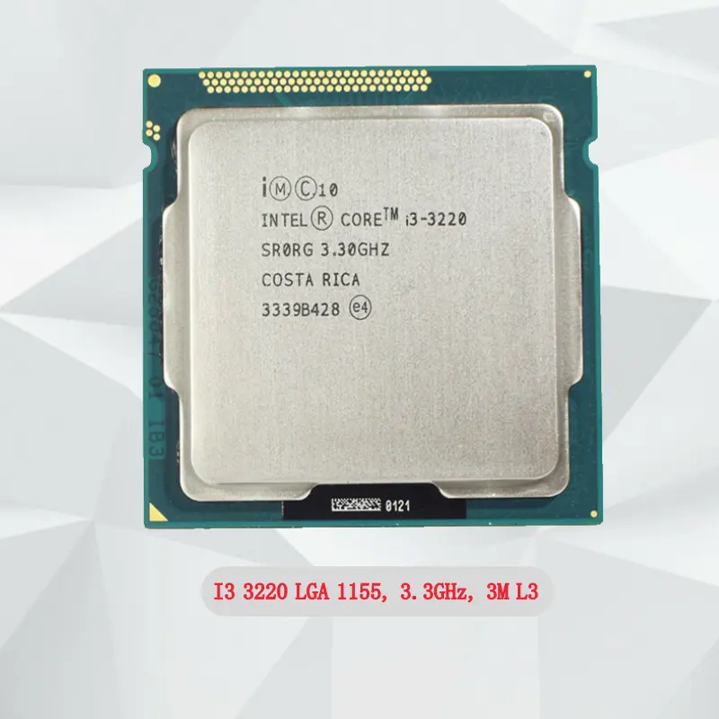 Processeur intel Core i3 3220 pour LGA 1155 H61 B75, vente en gros, carte mère